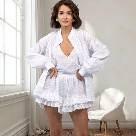 Effortless Summer Style | White Lounge Set