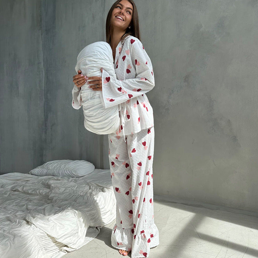 Cotton Love Print Pajama Set | Soft & Stylish Loungewear