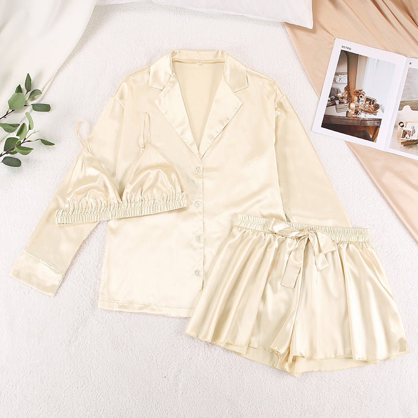 Lightweight Pajama Set with Bow | Cozy & Stylish