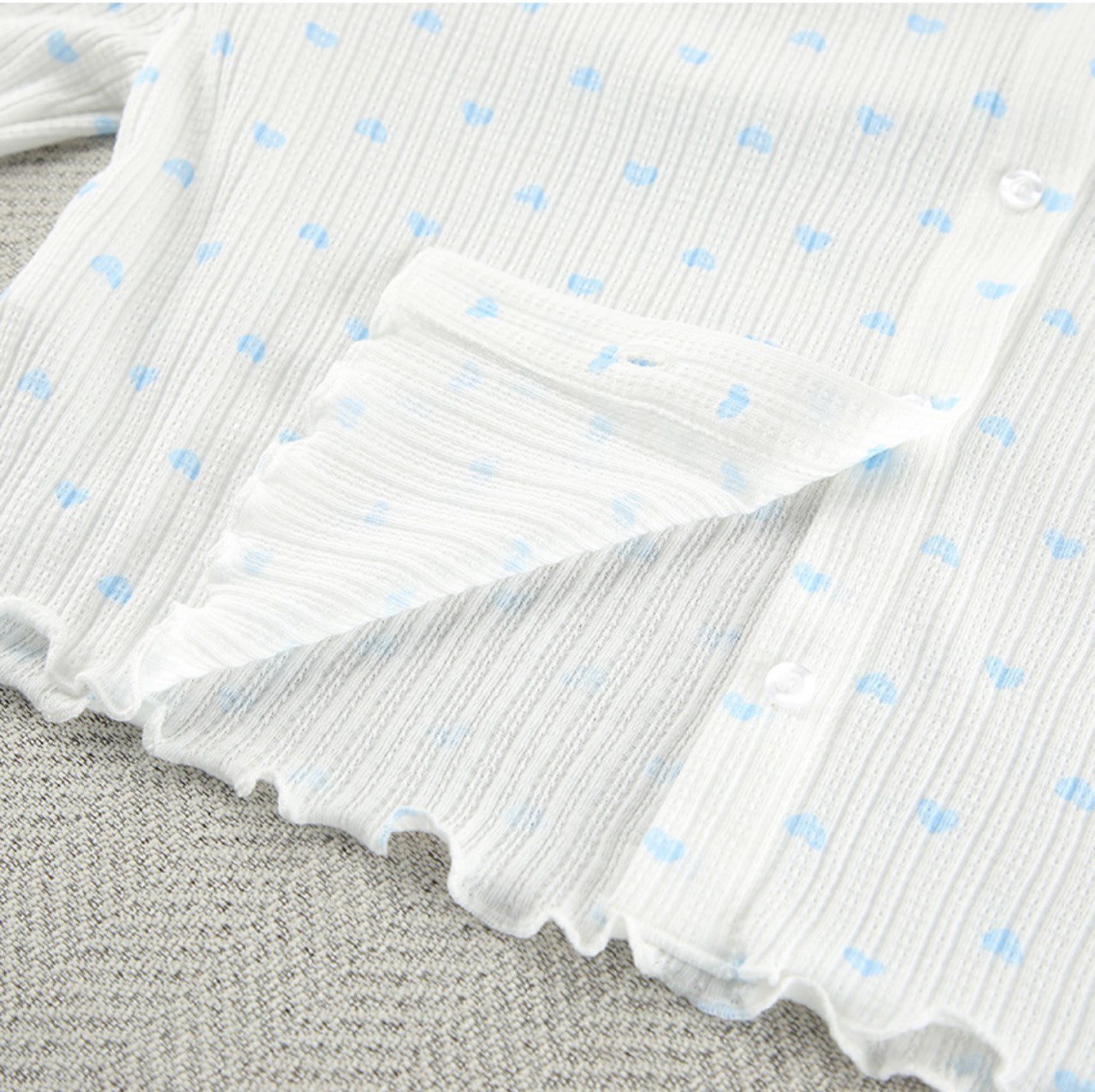White Pajamas Set with Pink Hearts | Cozy & Cute